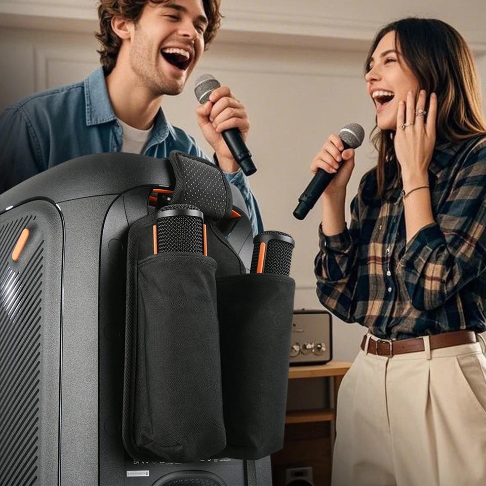 Microphone Holder for JBL PartyBox Wireless Microphone Mic Hanger Storage Holder for Standard Wirele