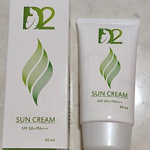 D2 Sun Cream Spf 50 + / Pa +++ 60 Ml - Bpom - Sunscreen Original - Sunblock Waterproof