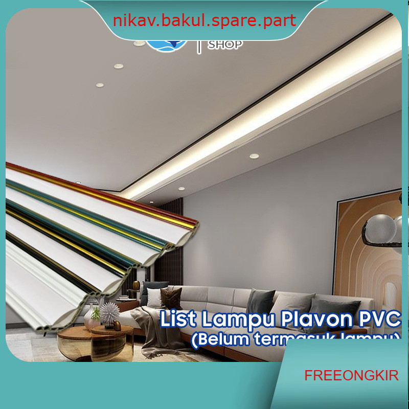 List Lampu Plafon PVC / List Lampu LED Termurah