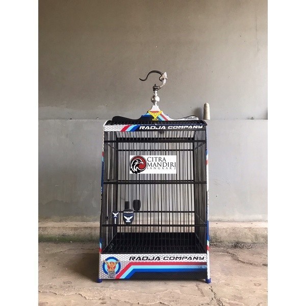 Sangkar Kandang Burung Kotak No 1 & 2 Radja Decal Company Terbaru Original Asli