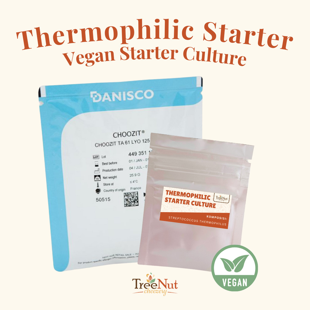 

Thermophilic Starter Culture Choozit TA 61 – Kultur Termofilik untuk Keju Nabati | TreeNut Cheezery