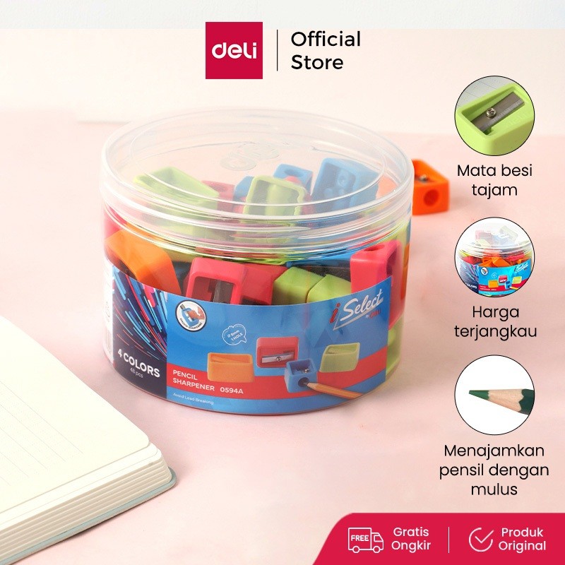 

Deli I-Select Sharpener E0594A / Rautan Pensil Kecil Lucu Warna-Warni IP991-E0594A