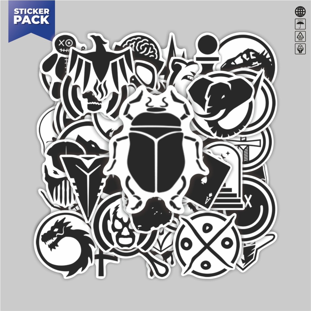 

[100PCS]Stiker Pack Stiker Game PUBG Suvival Mastery Aesthetic Vinyl Anti Air Dekorasi Sticker Laptop Buku Journal Koper Helm Casing HP Gitar Helm Skateboard