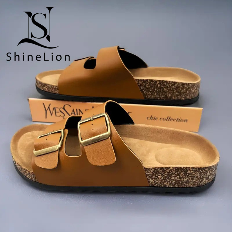 ShineLion KP-2428-1M Sandal Santai Kulit Pria Wanita Energizer Original Kulit Produk Best Seller San