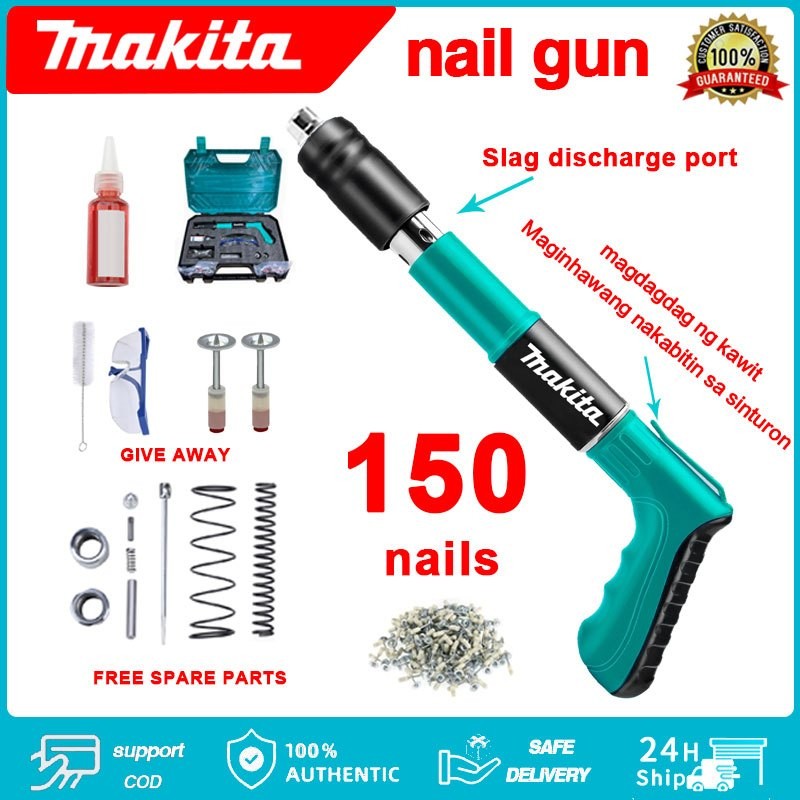 TERLARISMakita Nail Gun Manual Nail Gun Steel Concrete Nail Gun Manual Steel Nail Gun Manual Steel N
