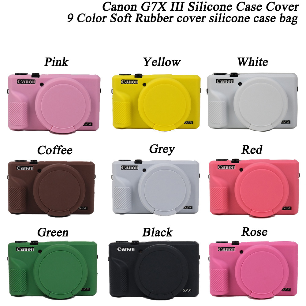 Camera Soft Silicone Protector Skin Case for Canon G7X II / G7X III G7 X Mark II / G7 X Mark III / G