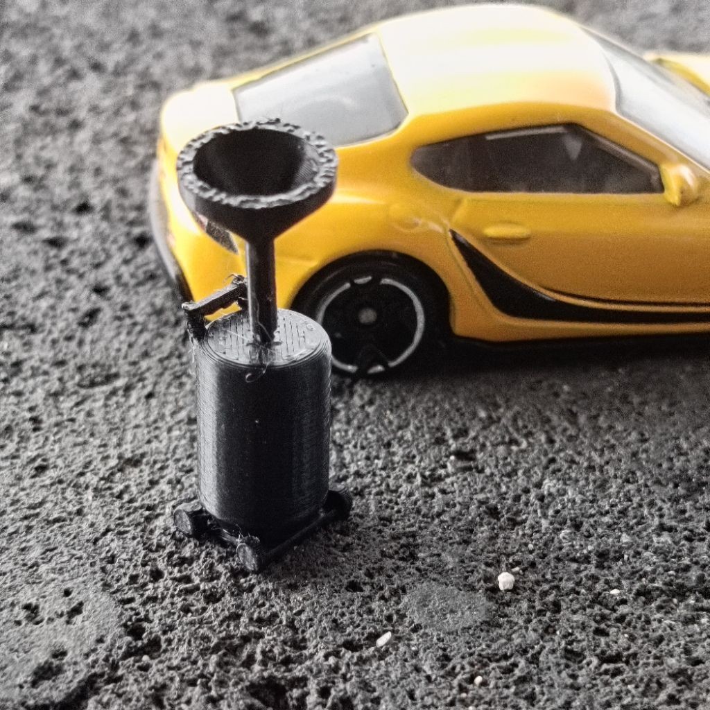 DIORAMA TEMPAT TAMPUNGAN OLI MOBIL 1:64 HOTWHEELS PERALATAN BENGKEL