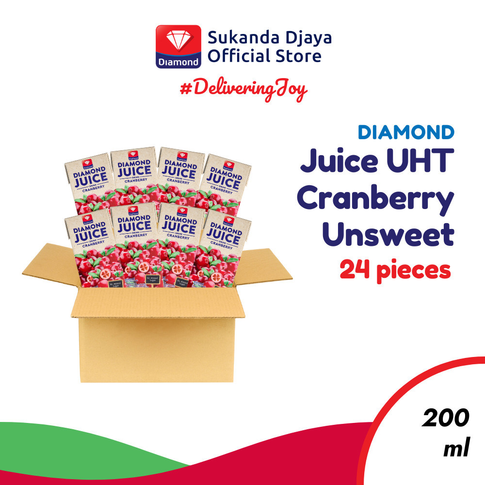 

Diamond Juice UHT Cranberry Unsweet 200 Ml 1 Karton