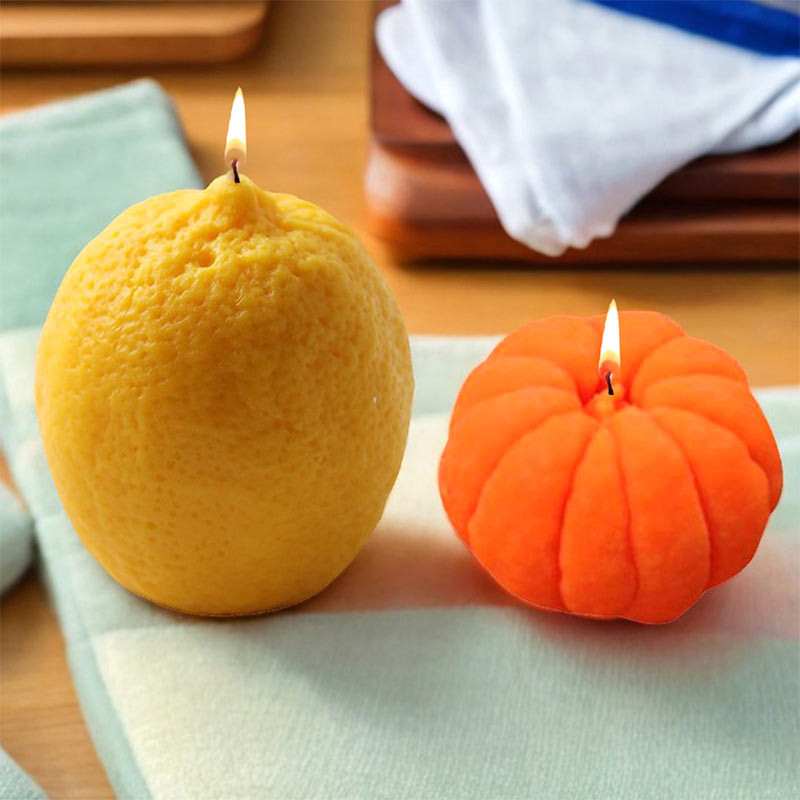 

1 piece, Lemon Orange Silicone Mold, Fruit Creative Aromatherapy Candle Silicone Decorative Mold