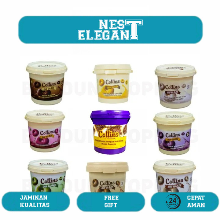 

Collins Dip Glaze 1kg All Variant Topping Donut