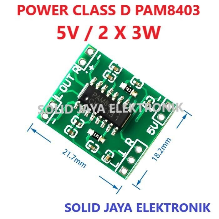 KIT POWER MINI PAM8403 MODUL AMPLI 5V PAM 8403 AMPLIFIER CLASS D KELAS