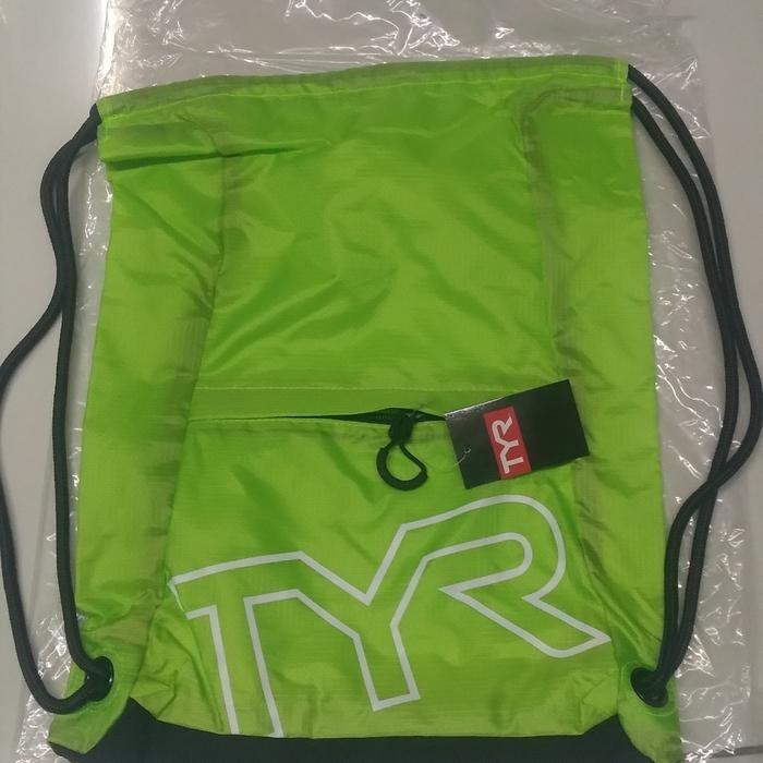 TYR BAG DRAWSTRING TAS RENANG TYR - Lemon Lime