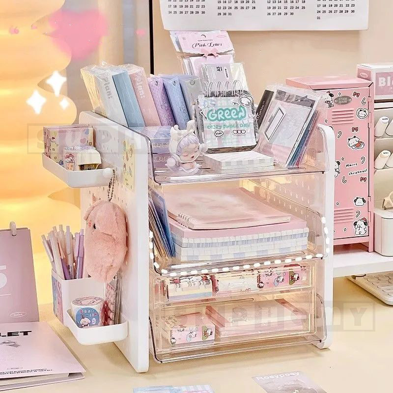 Kecil Box File Organizer Rak Buku minimalis Rak Stationery Kotak Alat Tulis Desktop Organizer Storag