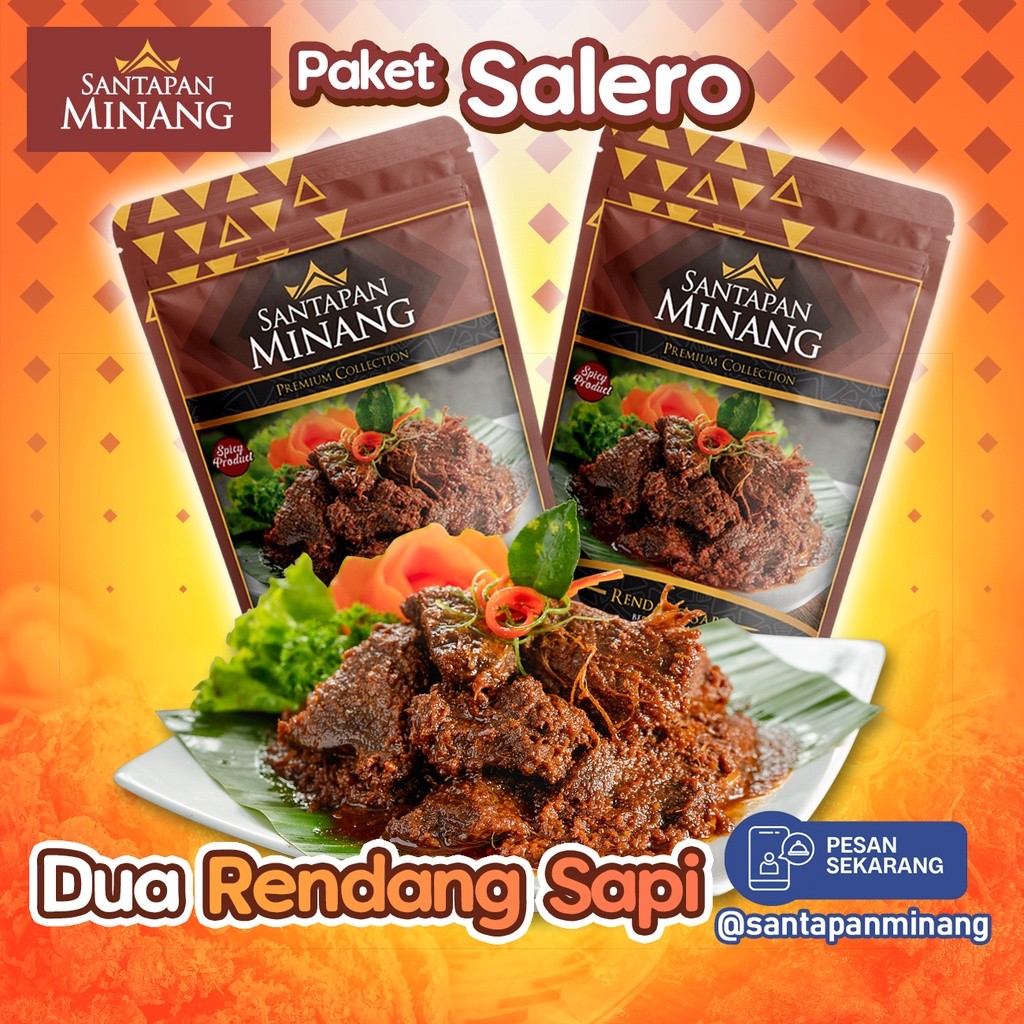 

Paket Salero Dua Rendang Daging Sapi Santapan Minang