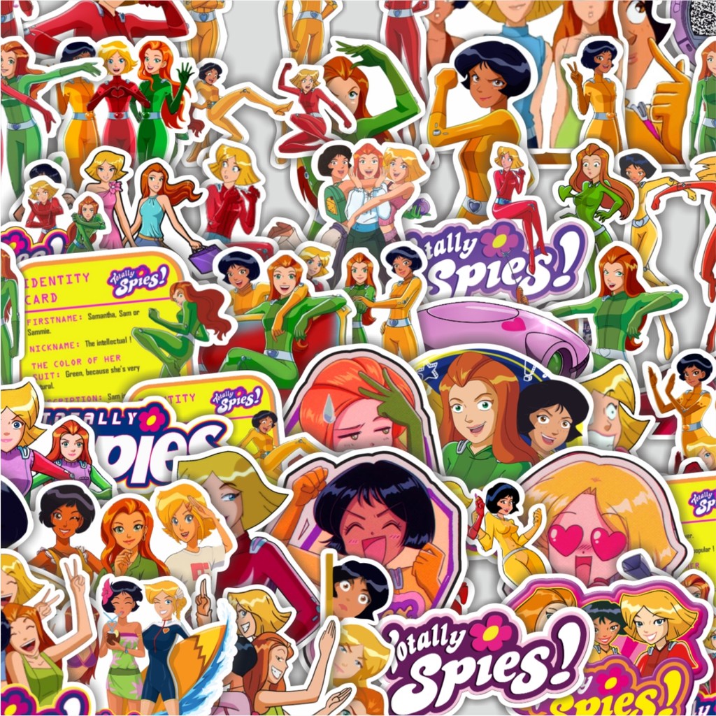 

Stiker Cutting Pack Stiker Kartun Totally Spies Isi 100Pcs Series Aesthetic Lucu Keren Untuk Koper Bahan Vynil