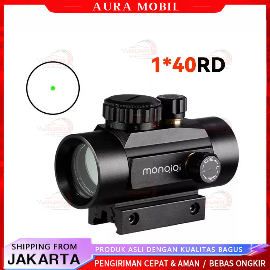 COD  Laser Red Dot Green dot hologram metal RD Red dot 1X40/ Red dot 1X40 / REDOT 1X40 RD / LASER RE