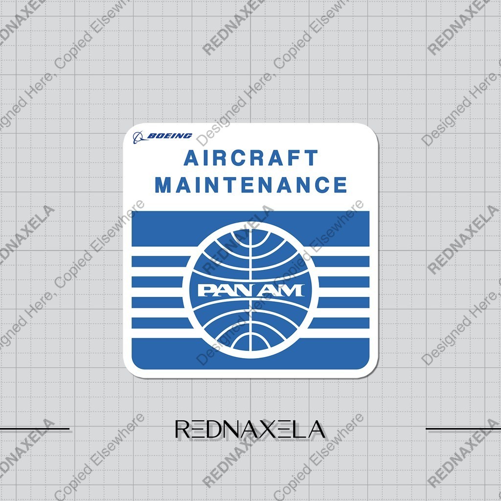 

Stiker Vinyl Pan Am Aircraft Maintenance Koper Outdoor Waterproof Sticker