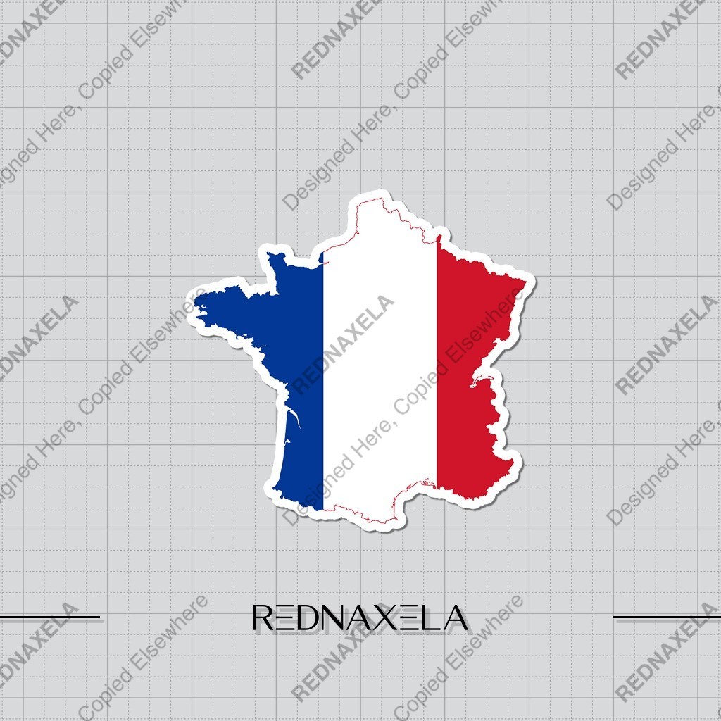 

Stiker Vinyl France Map Stiker Koper Outdoor Waterproof Sticker