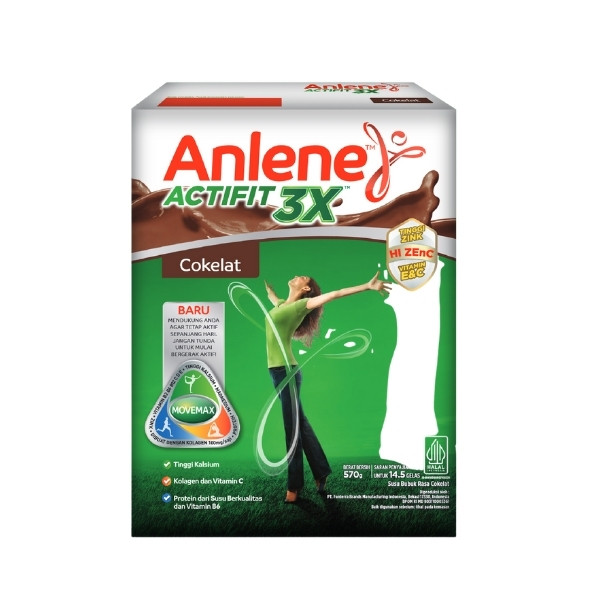 

ANLENE ACTIFIT 3X COKELAT 570 GR