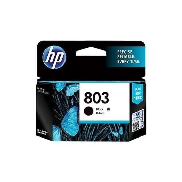 HP Cartridge 803 Hitam Original Toner untuk8 Printer HP Deskjet 1112 Garansi Resmi ECS