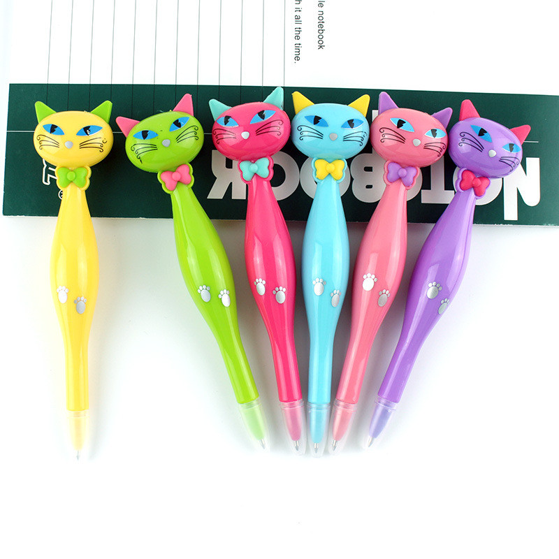 

1 pc Kawaii Cute Cartoon Cat Ballpoint Pen Back to School Kids Writting Pens Student Stationery School Supplies Children's Gifts