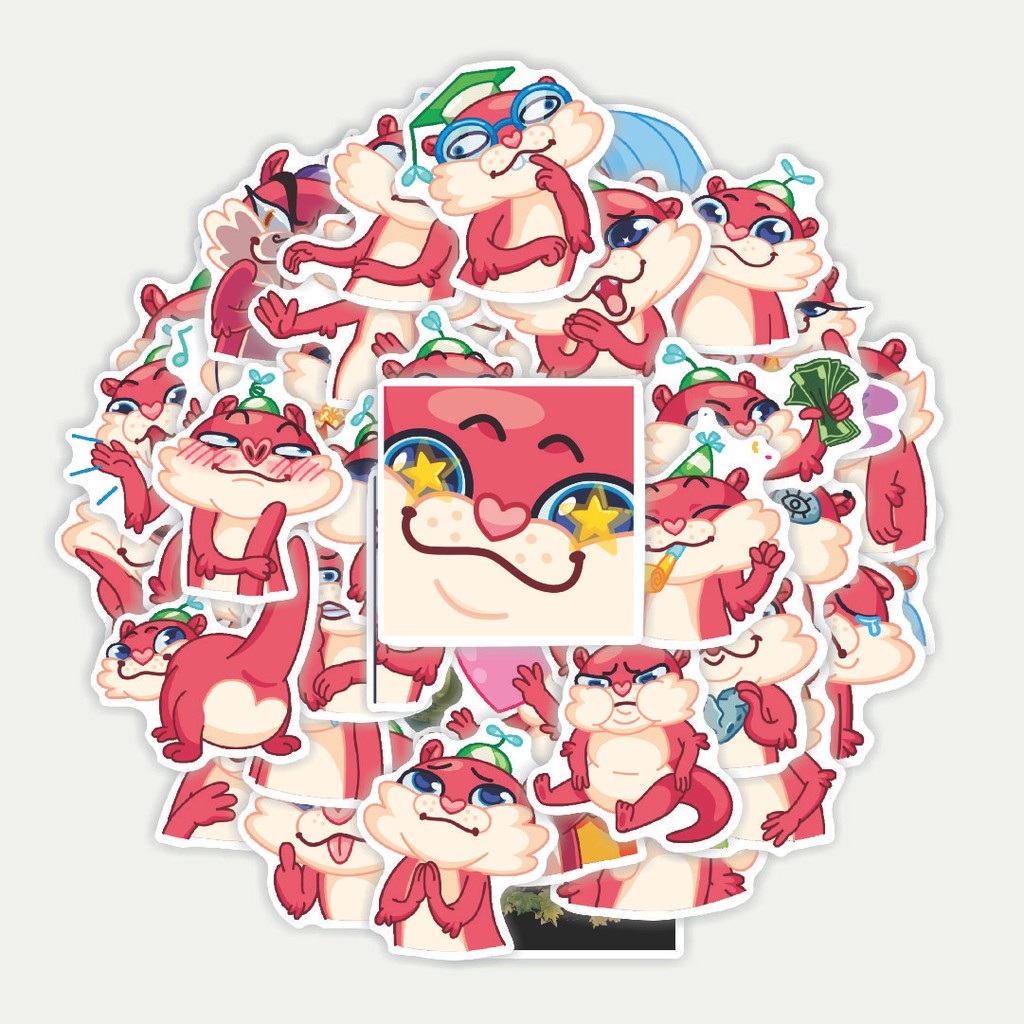 

Sticker Pack Stiker Animal Cute Otti | Sticker TUMBLR | Stiker LAPTOP KOPER HELM