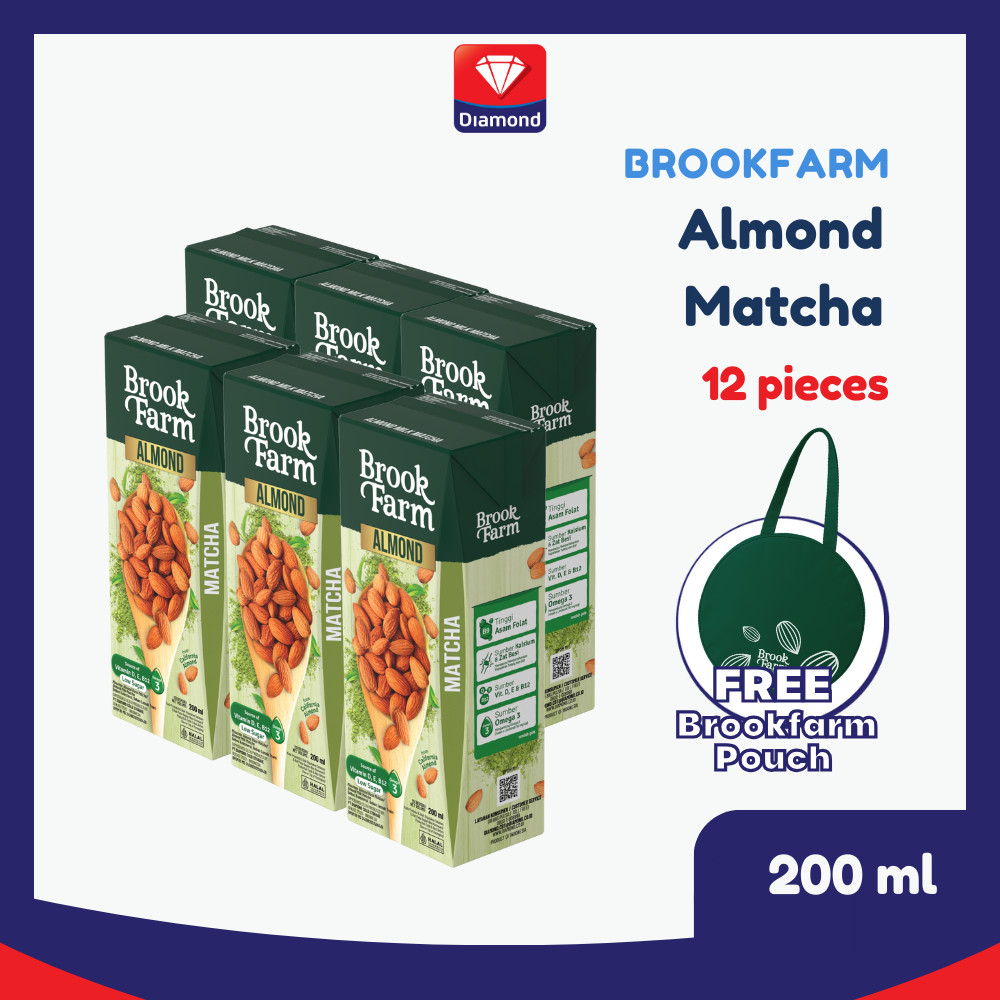 

Brookfarm Susu Almond Matcha [12 pcs] + Free Totebag