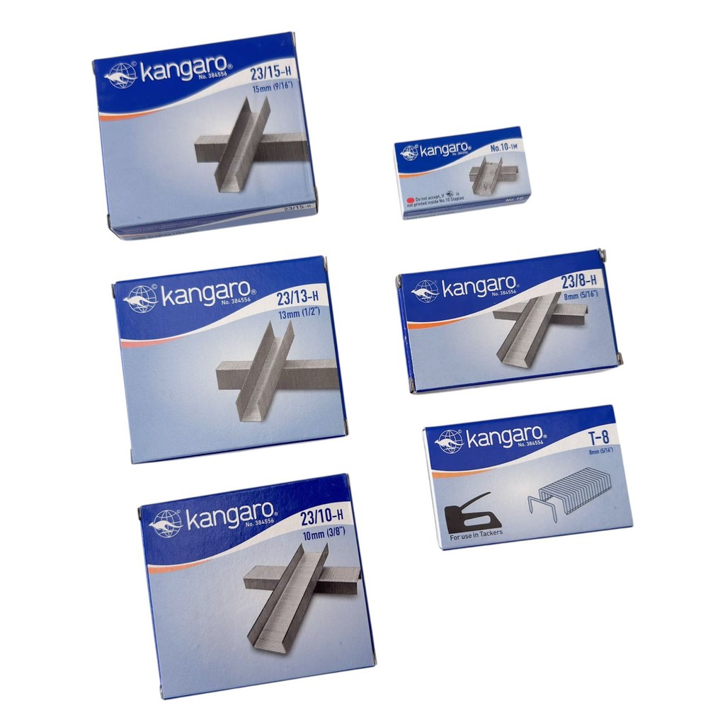

ISI STAPLES KANGAROO NO 10, NO 2308, NO2310, NO 2313, NO 2315, NO T-8