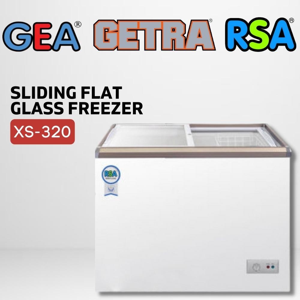 RSA by GEA Sliding Flat Glass Freezer 288 Liter Kulkas Ice Cream XS 320