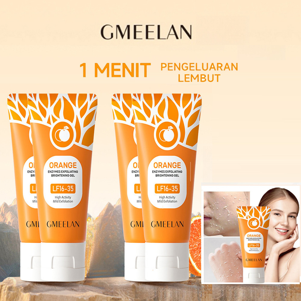 GMEELAN Exfoliating Gel 4pcs Blood Orange Whitening Peeling Gel /  GMEELAN 4PCS Set 1 Minute Exfolia