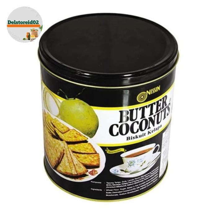 Nissin butter coconut biscuits 650gram/kaleng