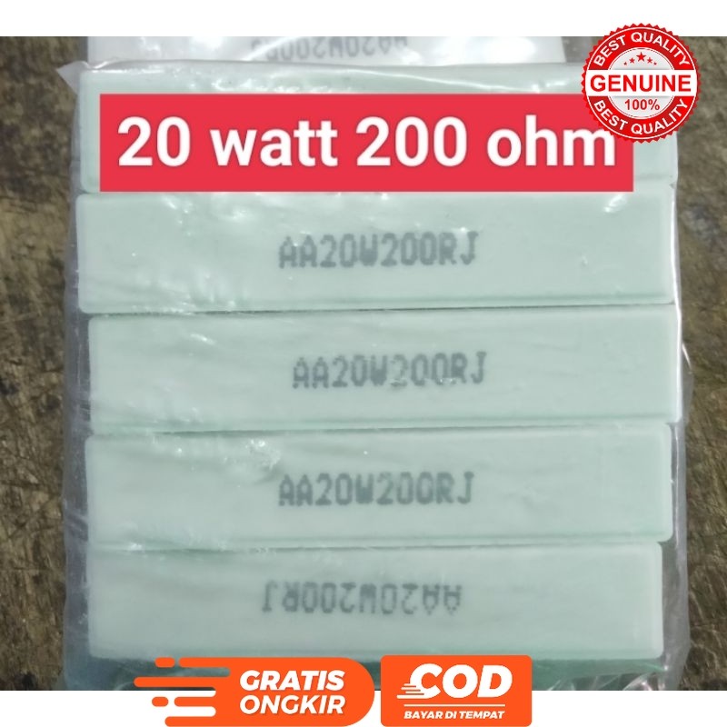 R KAPUR 200 OHM 20 WATT RESISTOR 200OHM 20W