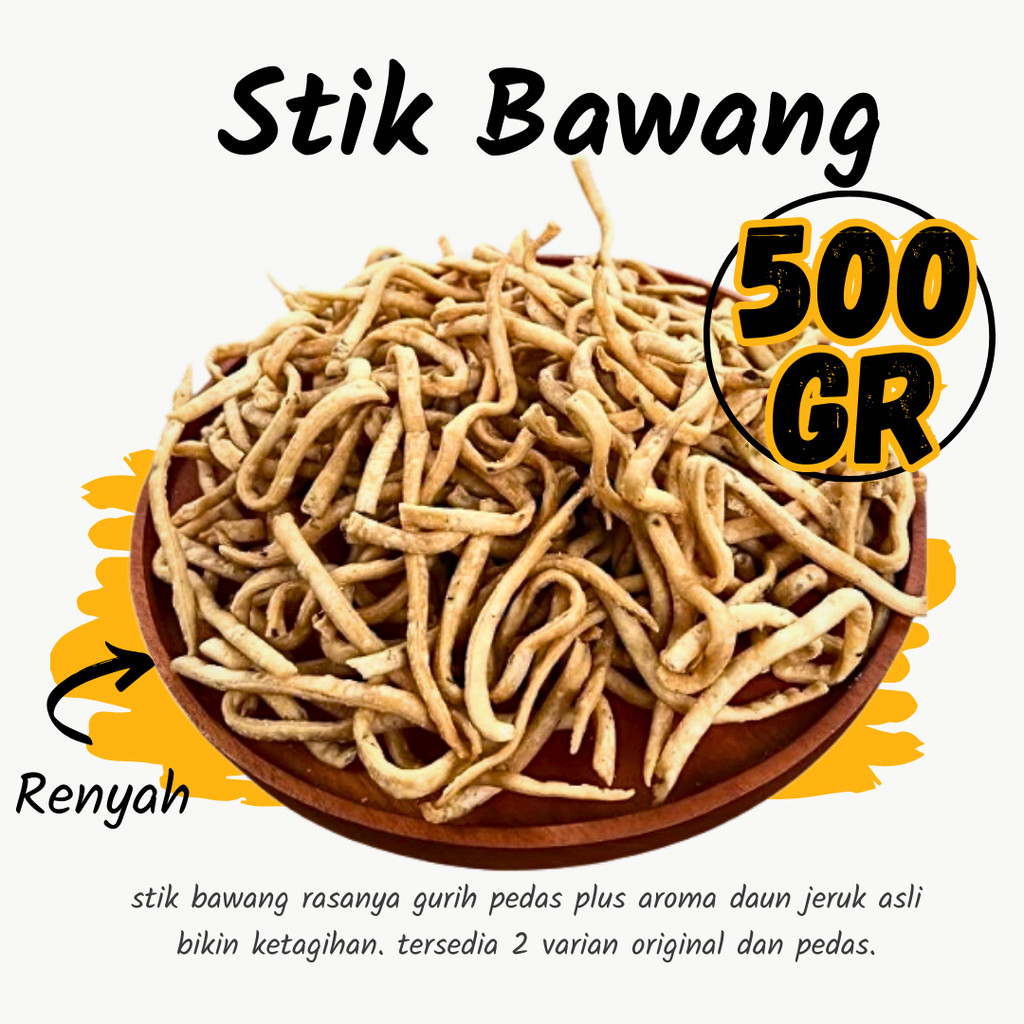 

Stik Bawang Original dan Balado 500 gram