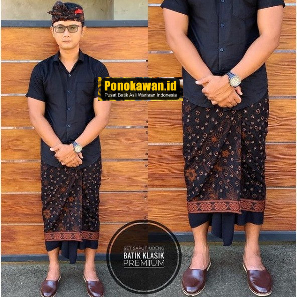Saput Bali & Udeng Setengah Jadi – Kain Adat Batik Khas Bali Pria Katun Elegan Premium Allsize