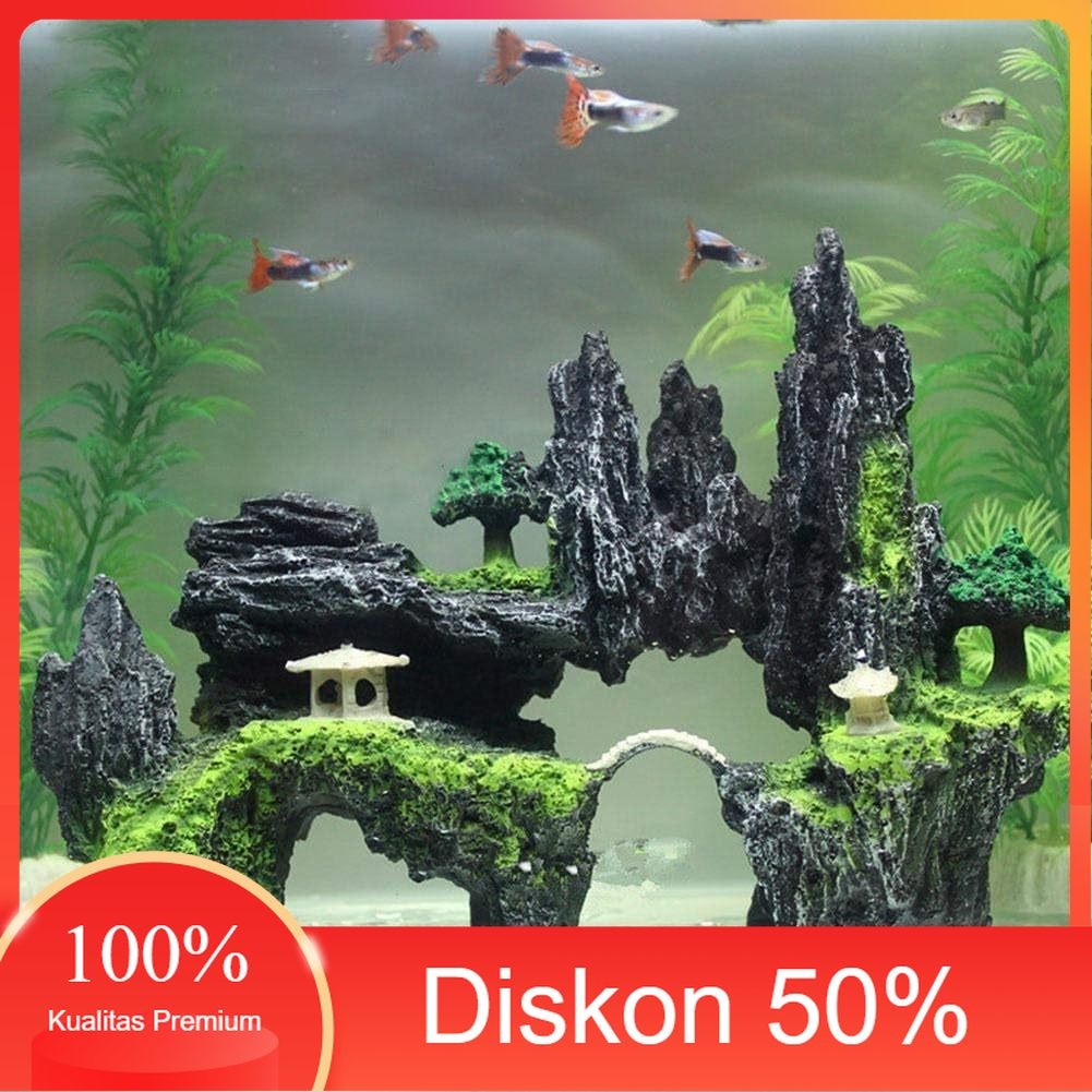 Beli 2 Lebih Murah Tebing Guangzhou, hiasan aquarium tebing cina, dekorasi aquarium tebing, hiasan a