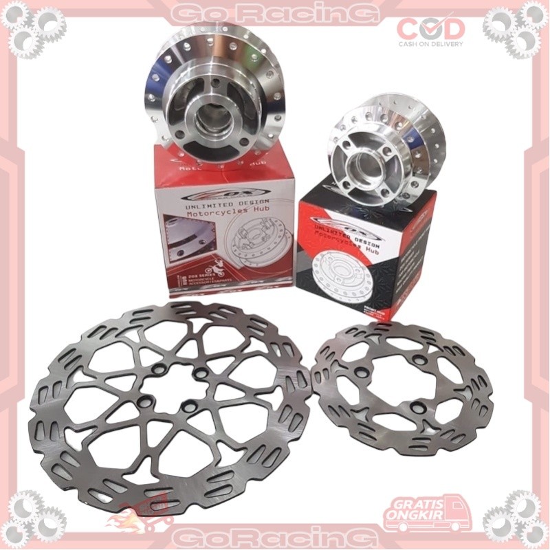 Tromol Satria Fu Tromol Zox Crome Set Depan Belakang + Piringan Satria Fu