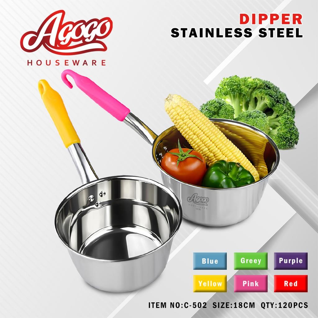 Panci Susu Gagang Plastik Warna Agogo