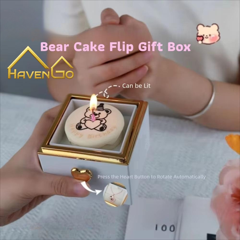 Kotak Proposal Kotak Perhiasan Kotak Surprise LED Kotak Cincin LED Ring Box Beruang Untuk Proposal