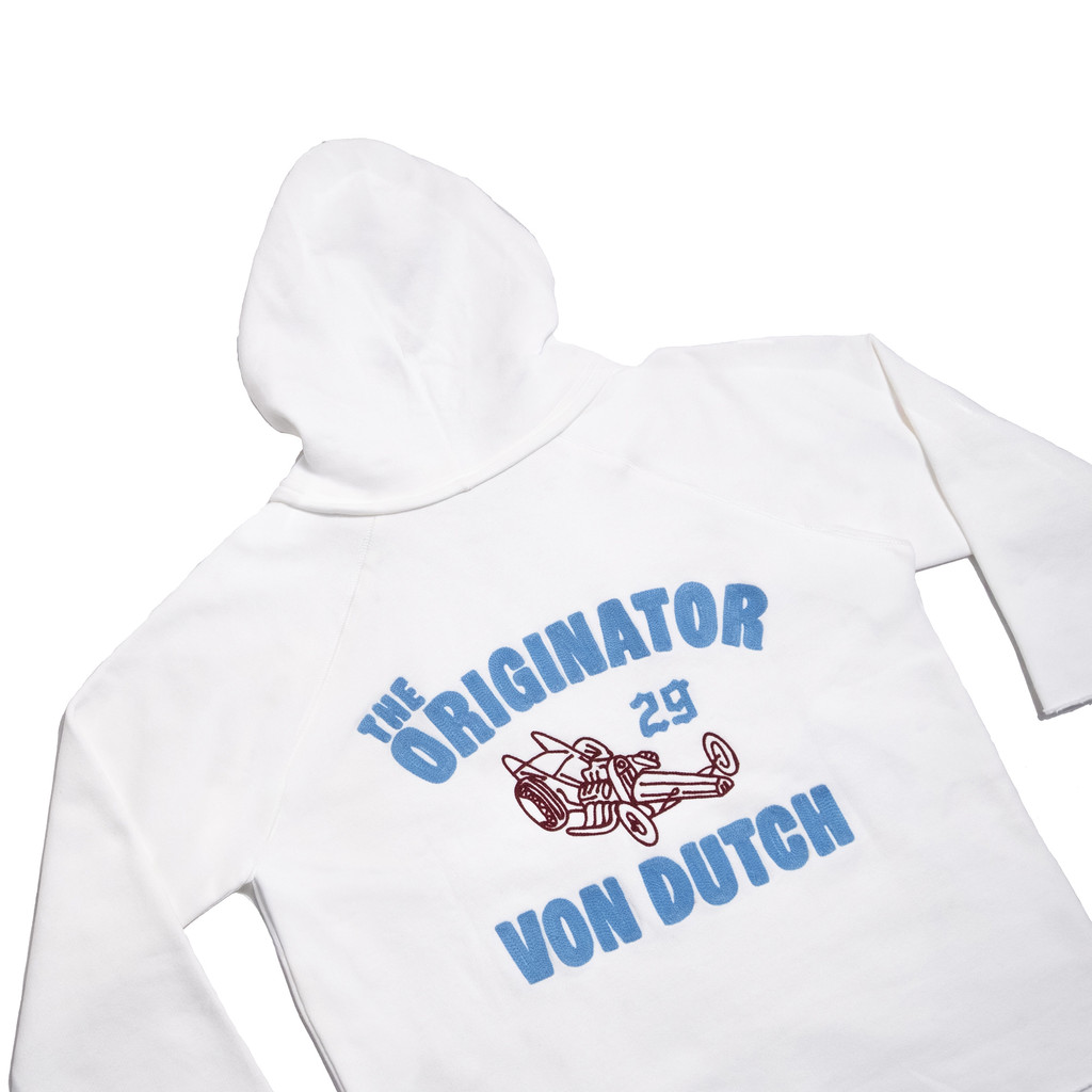 Von Dutch Raw Hoodie 1449 White