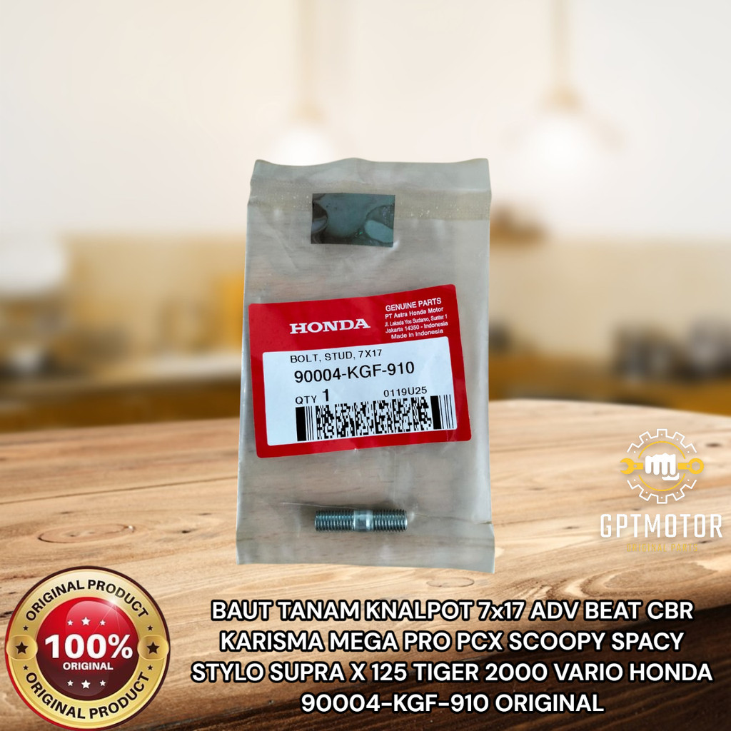 BAUT TANAM KNALPOT 7x17 ADV BEAT CBR KARISMA MEGA PRO PCX SCOOPY SPACY STYLO SUPRA X 125 TIGER 2000 