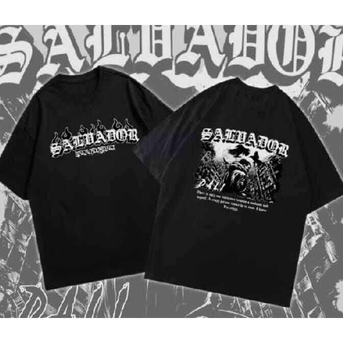 Harajuku Hip Hop KAOS GANGSTER SALVADOR DALI Gaya Y2k