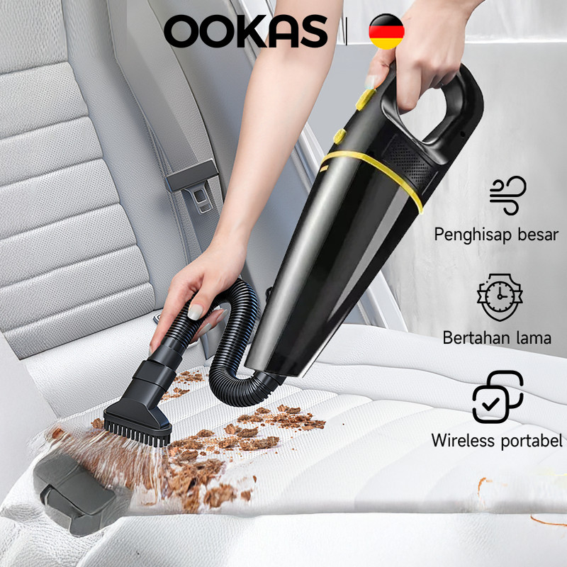 PPMO - Vacuum Cleaner Portable Mini Penghisap Debu Mobil Wireless Kasur Penyedot Debu Vakum Alat