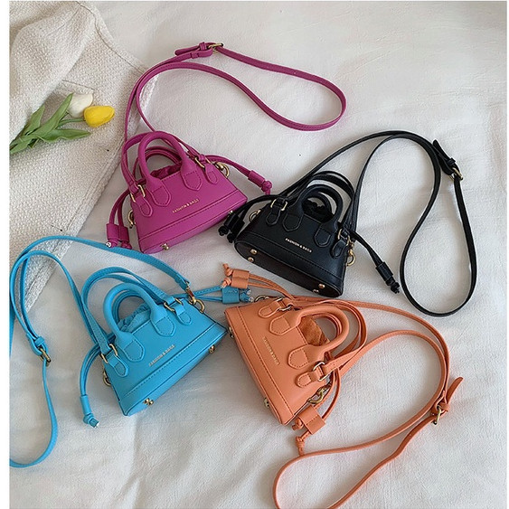ZAHASHOP WEIYI - Premium Sling Bag Warna Hitam dan Fuschia Tas Selempang Wanita Murah Tas Lucu Tas m
