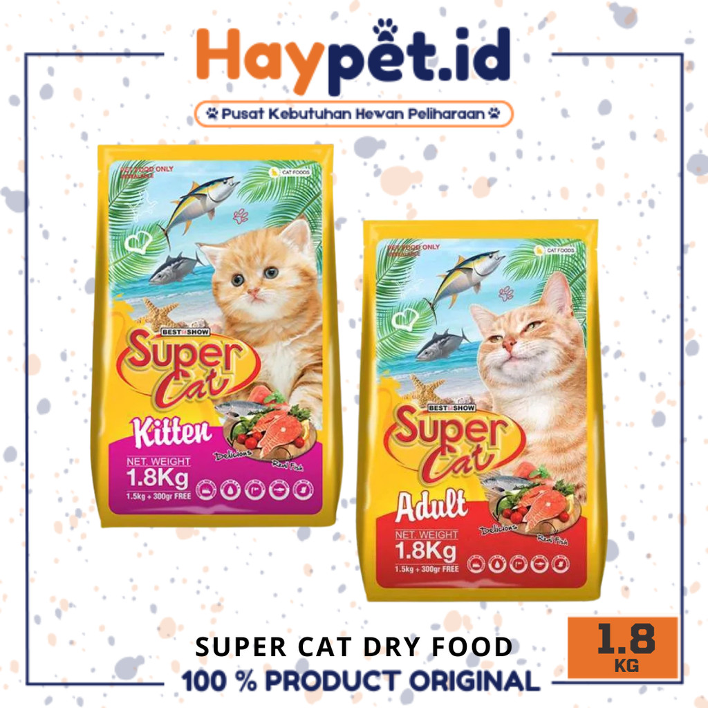 Super Cat Dry Food 1.8kg kitten & adult