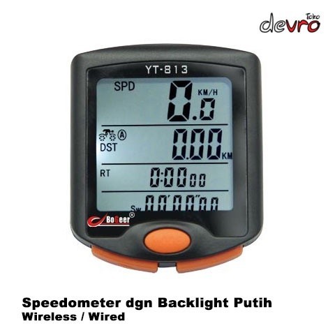 bike Speedometer Sepeda Wireless LED Monitor Waterproof - BOGEER YT-813