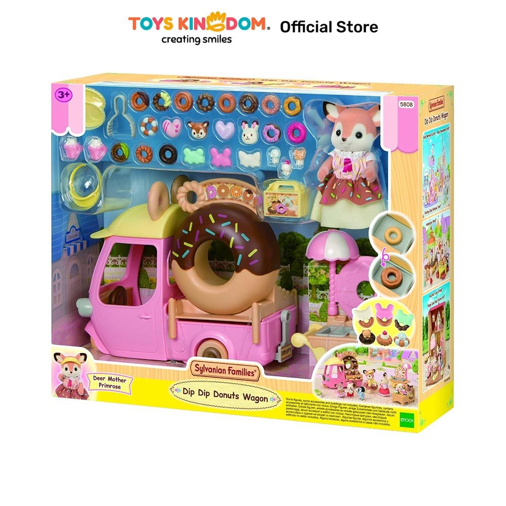 Toys Kingdom Sylvanian Families Set Dip Dip Donuts Wagon 5808 - Mix Toy Kids Toy Koleksi Mainan Anak