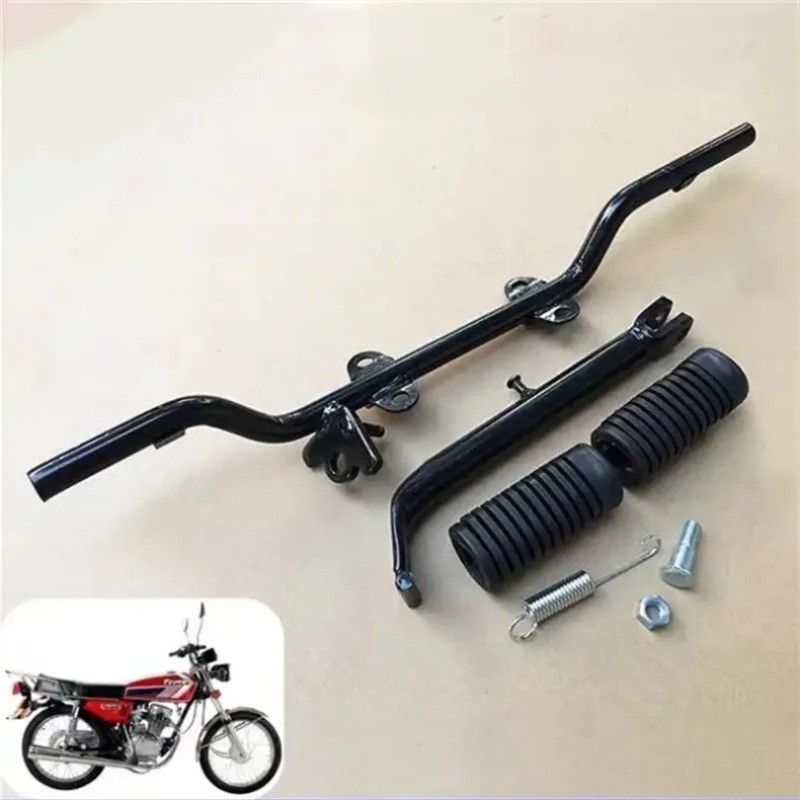 Motorcycle Foot Pedals Horizontal Iron Assembly Is Put Aside Frame Side Leg Bracket for Honda CG125 