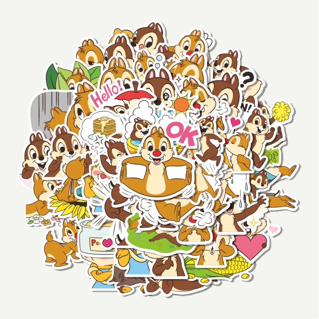 Sticker Pack Chip n Dale Rescue Rangers | Sticker TUMBLR | Stiker LAPTOP KOPER HELM