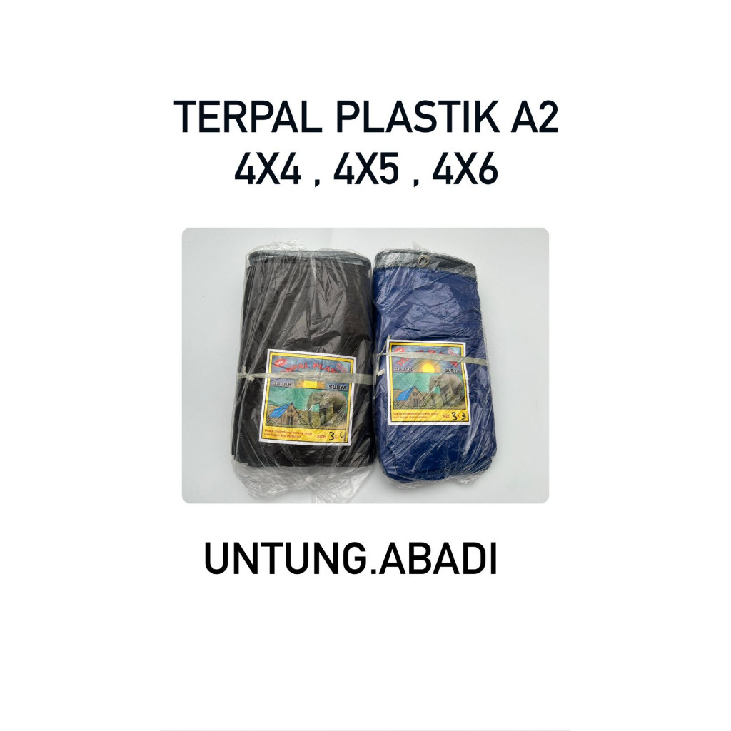 Terpal Plastik A2/A3 Biru Silver 4x5, 4x6 Anti Air