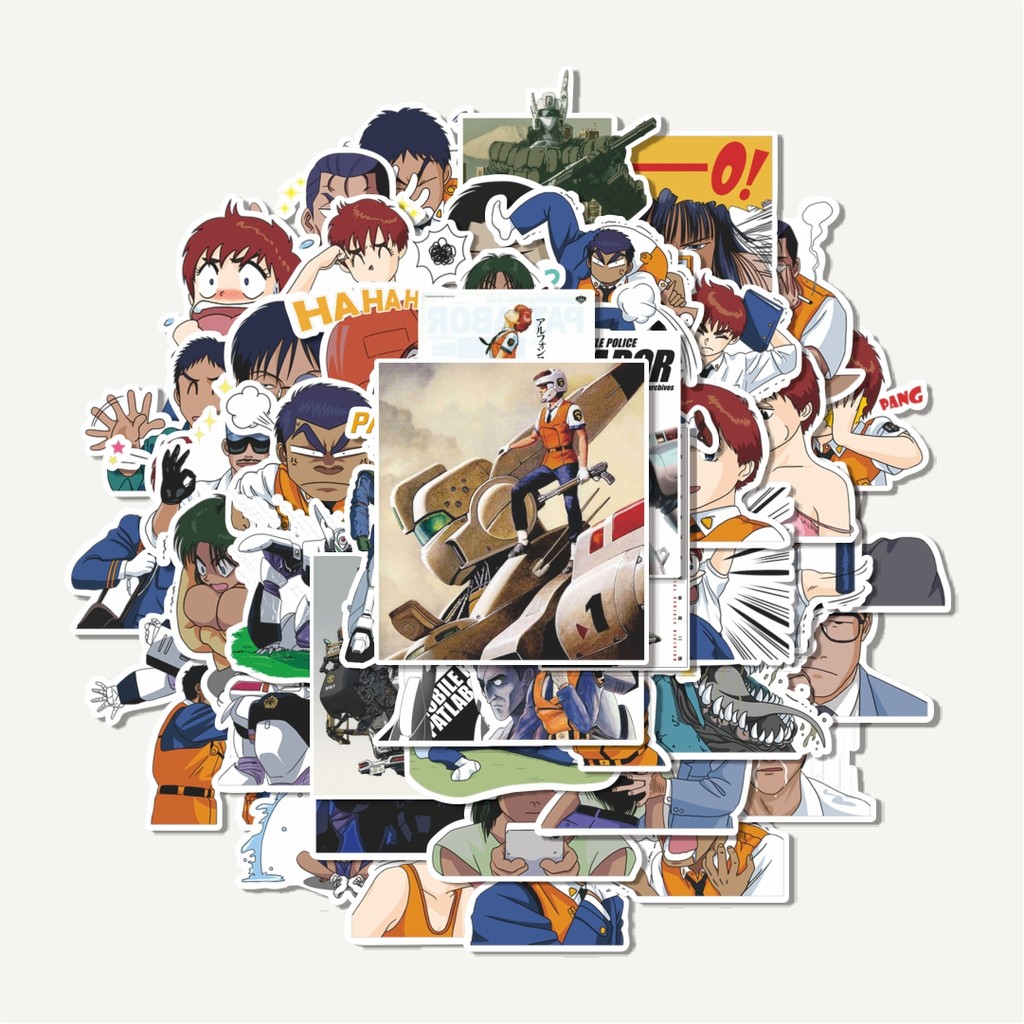 Sticker Pack Stiker Patlabor Robot Anime | Sticker TUMBLR | Stiker LAPTOP KOPER HELM